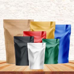 Colored Zipper Stand-up Pouch