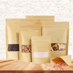 Kraft Paper Zipper Stand-up Pouch