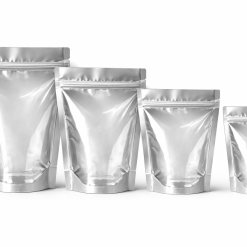 Alternative view of Transparent & Silver Zipper Stand-up Pouch