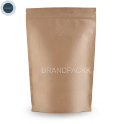 Kraft Paper Zipper Pouch Without Window