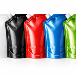 Glossy Finished Colored Spout Pouch