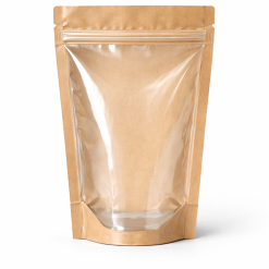 Alternative view of One Side Kraft- One Side Transparent Stand up Pouch
