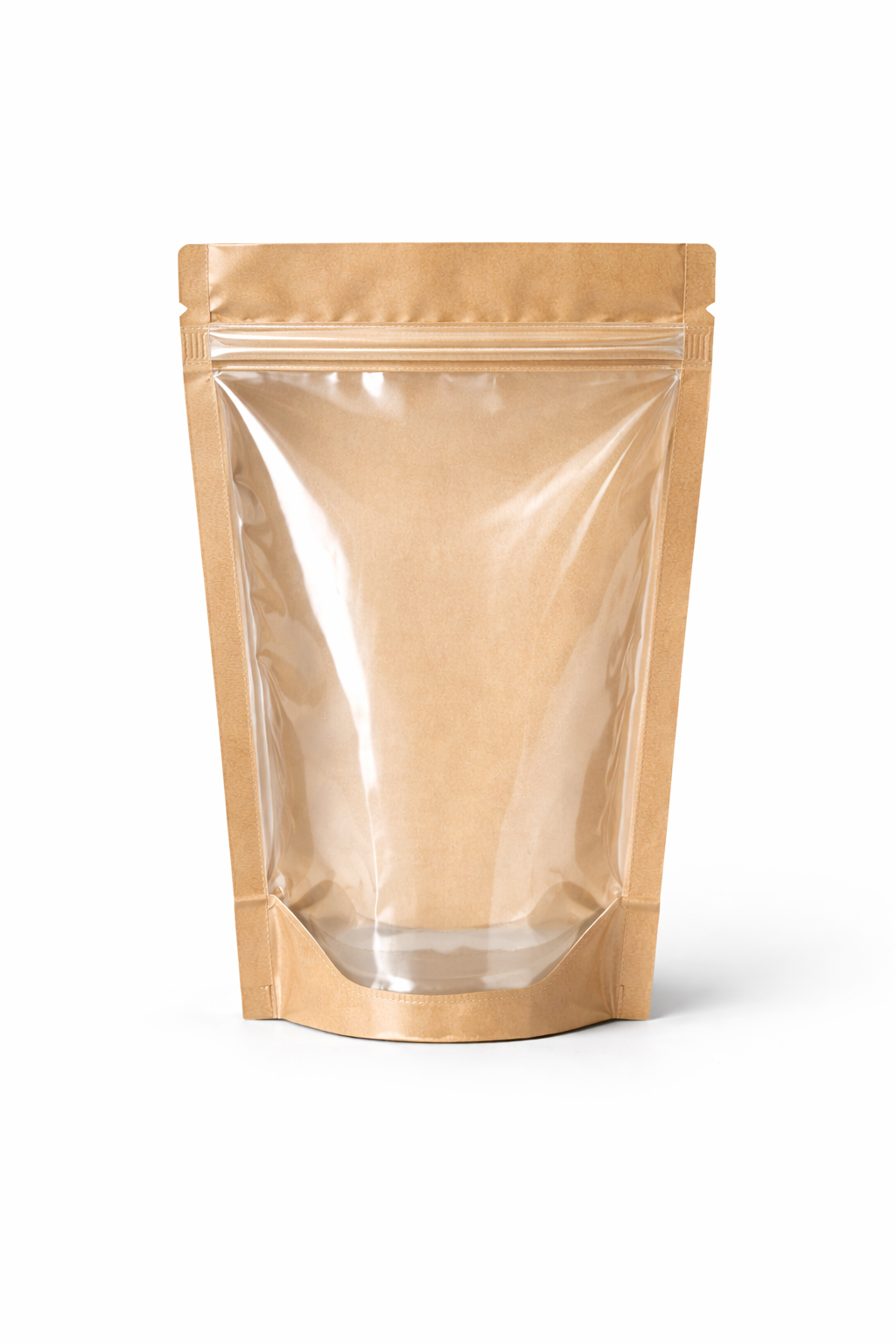 One Side Kraft- One Side Transparent Stand up Pouch - Image 2