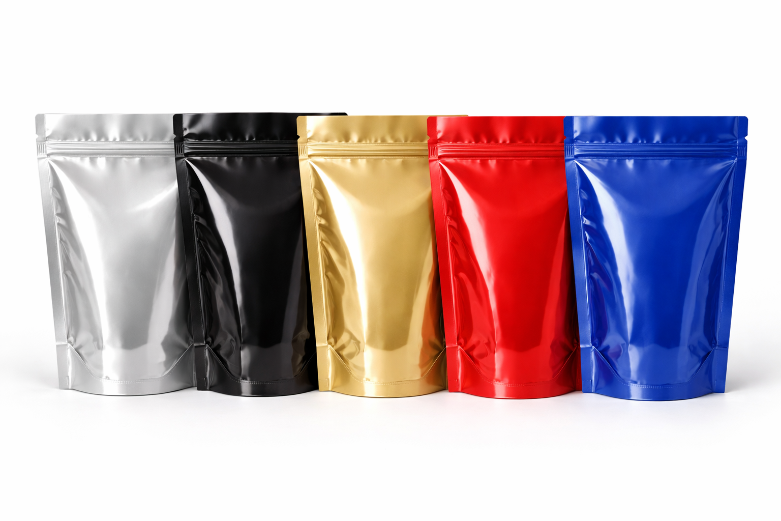 Glossy Finish Stand up Pouches Without Window